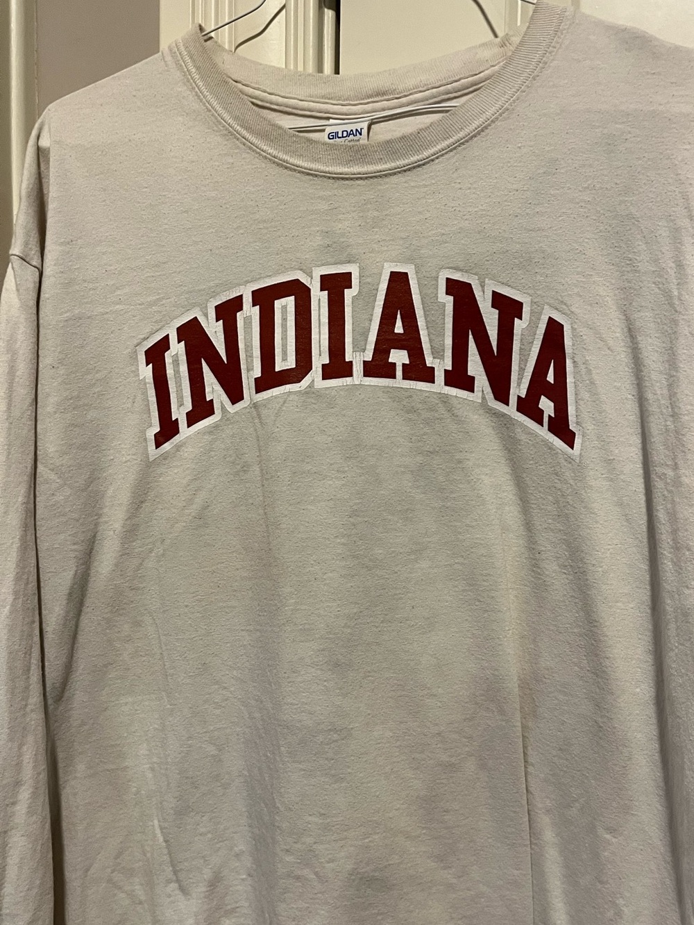 Gildan Indiana University Long Sleeve t shirt Pullover Size XL